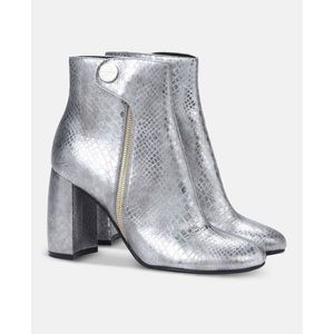 Stella McCartney Faux-Snakeskin Ankle Boots